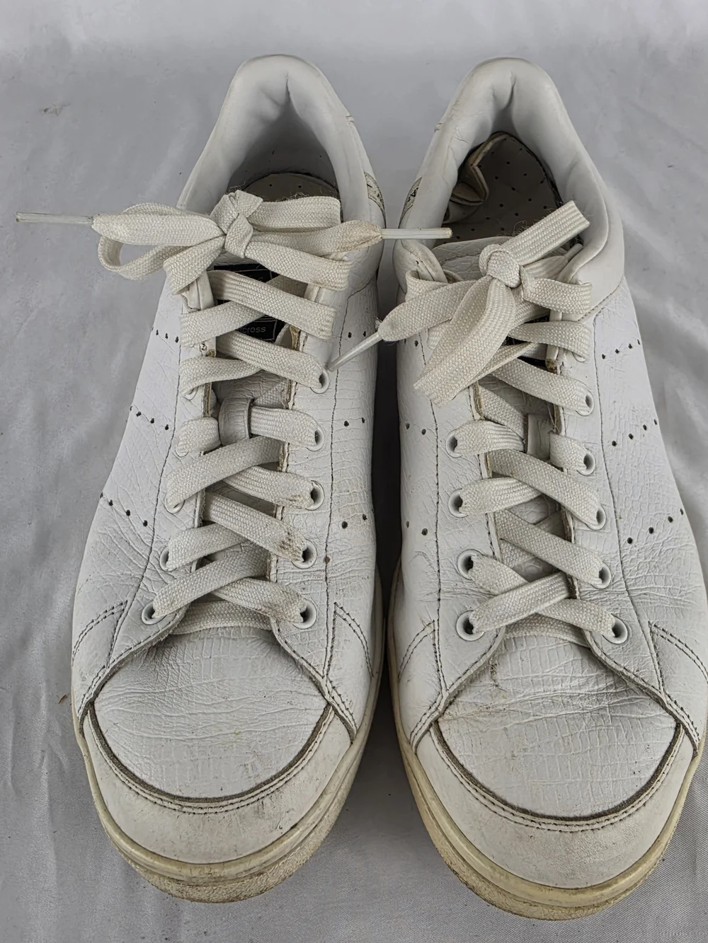 Adidas Adicross F33779 Triple White Leather Men's Golf Shoes Mens Size 9.5
